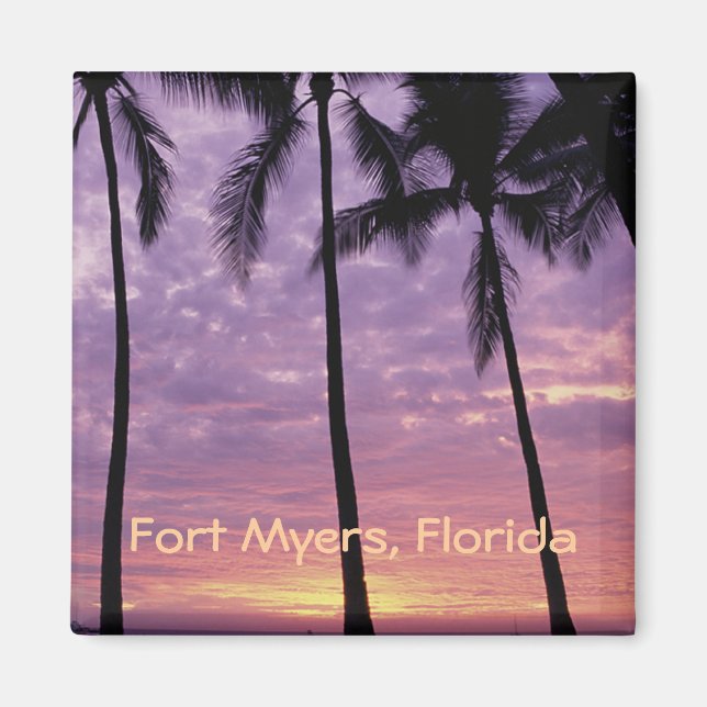 Imán Fort Myers, Florida Photo Souvenir Fridge Magnet (Frente)