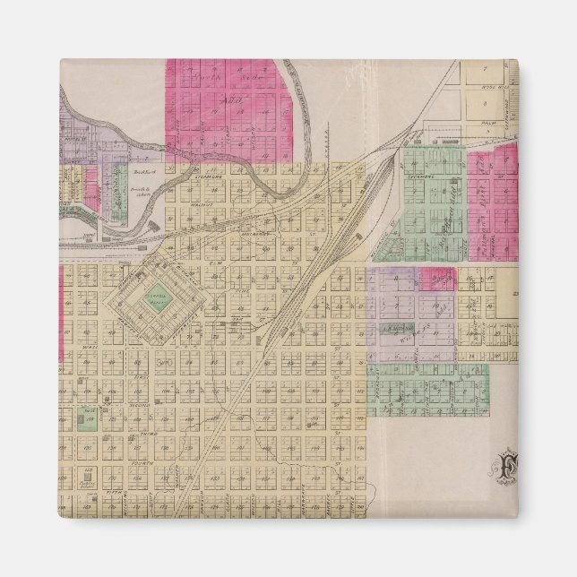 Imán Fort Scott, condado de Bourbon, Kansas (Frente)