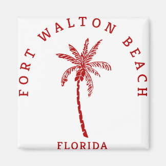 Imán Fort Walton Beach Palm Tree