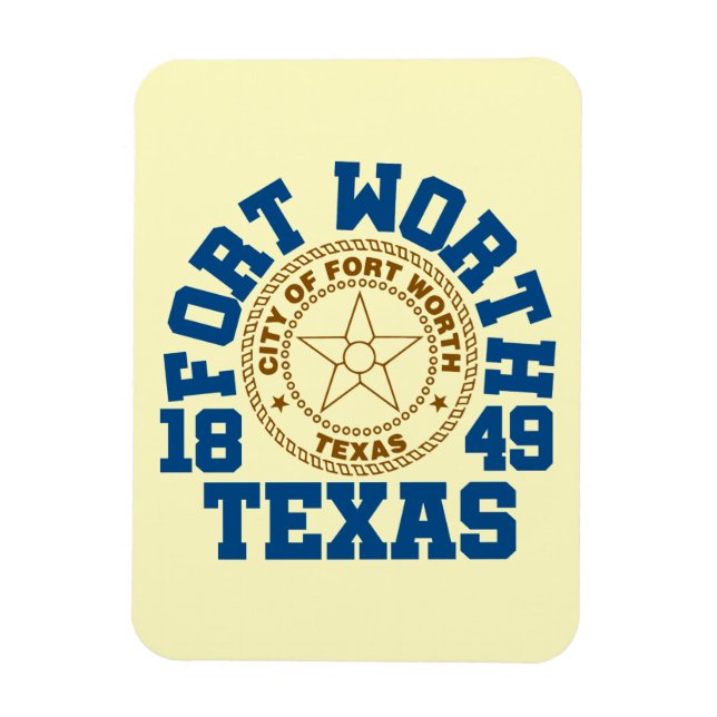 Imán Fort Worth, Texas (Vertical)