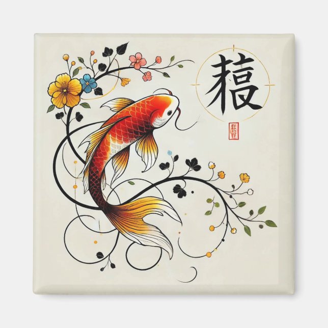 Imán Fortune Koi Magnet (Frente)
