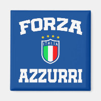 Forza Azzurri Italia Jersey 2021 Football Funs 