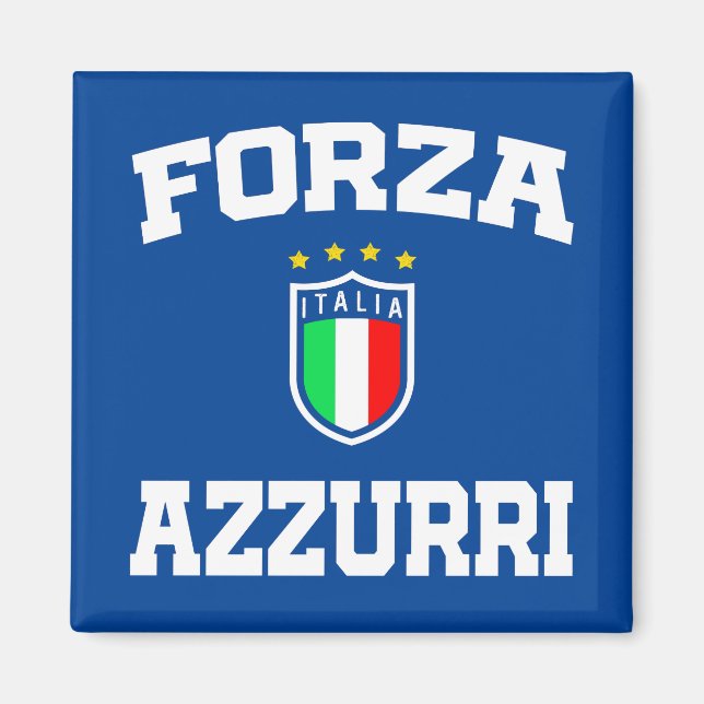 Imán Forza Azzurri Italia Jersey 2021 Football Funs  (Frente)