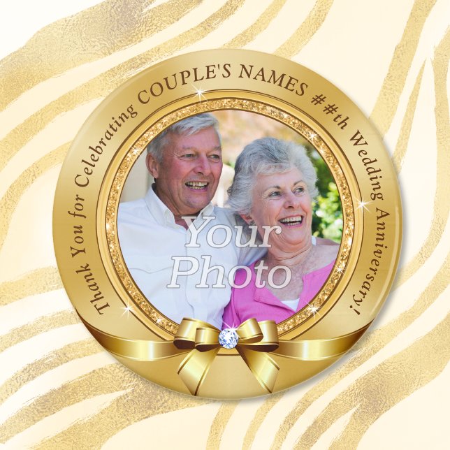 Imán FOTO barata, favores de aniversario Boda, CUALQUIE (Cheap, 60th Anniversary Favors. 60th wedding anniversary favors. 60th anniversary favors. Gold Favor)