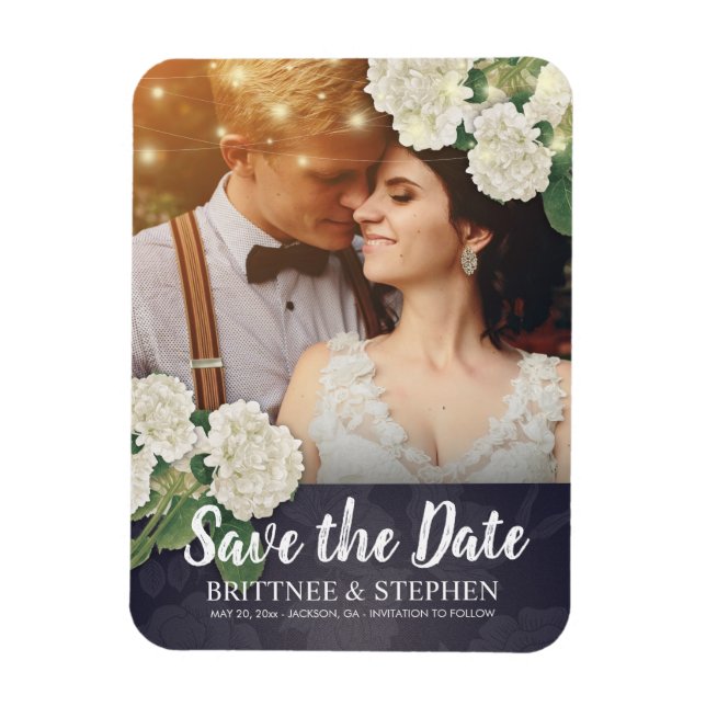 Imán Foto boda Guardar la luz de cadena de fecha Hydran (Vertical)