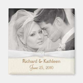 Imán Foto boda - Save the Date Square Magnet