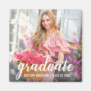 Imán Foto bonita moderna de la invitación de la