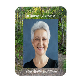 Imán Foto conmemorativa Oración Camino por los árboles 