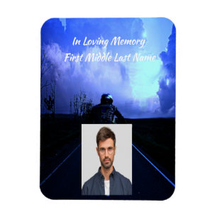 Imán Foto conmemorativa oración motocicleta motorista