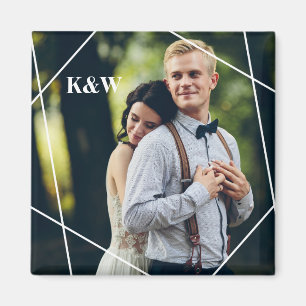 Imán Foto contemporánea de monograma