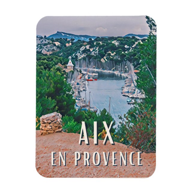 Imán Foto de Aix-en-Provence (Vertical)