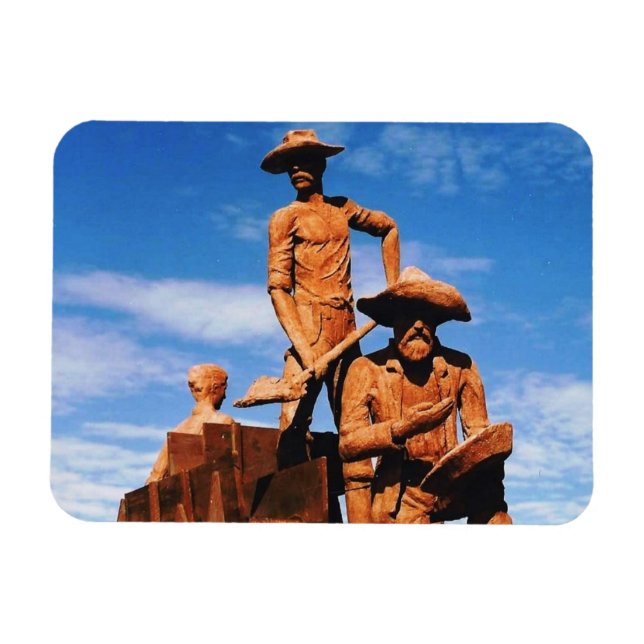 Imán Foto de Alaska Gold Miners Diseñada para la Fiebre (Horizontal)