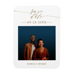 Imán Foto de Aviso de Boda