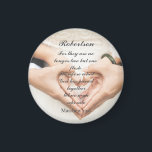 Imán Foto de boda con Escrituras cristianas<br><div class="desc">Imán de foto de boda con Escrituras cristianas Mateo 19:6</div>