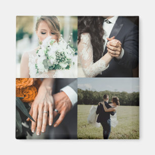 Imán Foto de boda personalizada