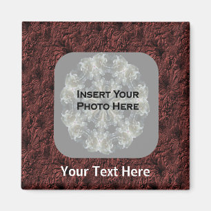 Imán Foto de Burgundy Daisies