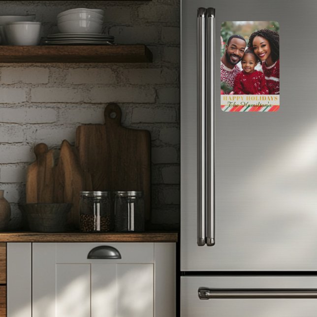 Imán Foto de Candy Cane (Christmas Photo Magnet )