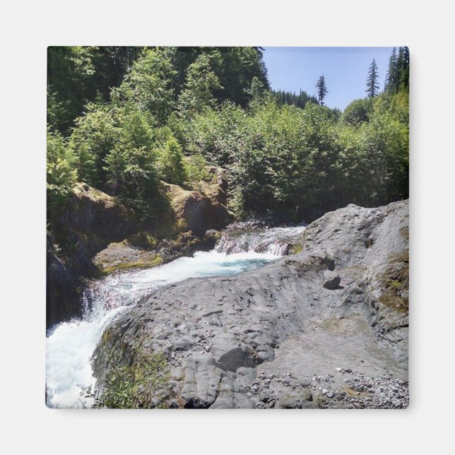 Imán Foto de cascada del cañón de Lava (Frente)