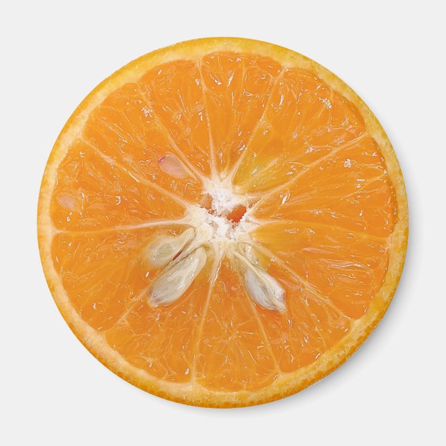 Imán Foto de corte naranja (Frente)