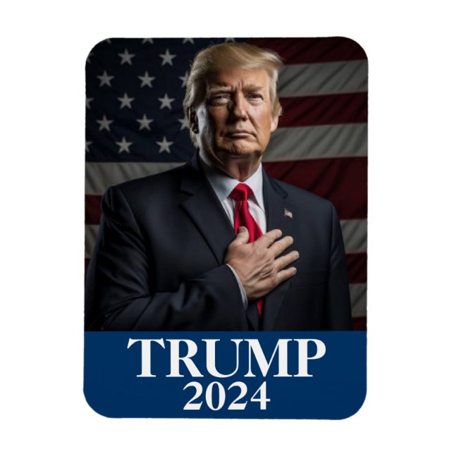 Imán Foto de Donald Trump - Trump 2024 (Vertical)