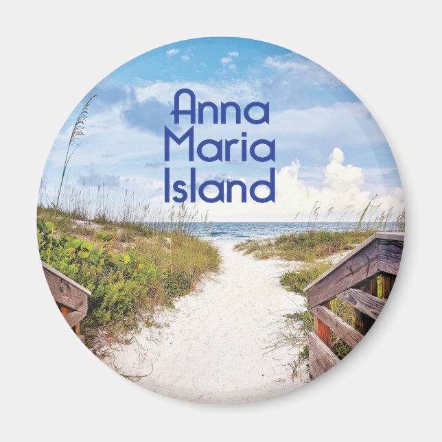 Imán Foto de entrada de Anna Maria Island Florida Beach (Frente)