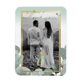 Imán Foto de Eucalyptus boda Gracias