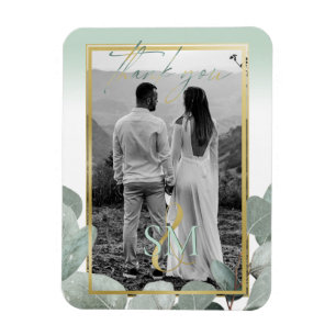 Imán Foto de Eucalyptus boda Gracias