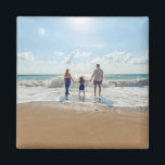 Imán Foto de familia personalizado personalizada<br><div class="desc">Imán personalizado de fotografía de familia personalizado</div>