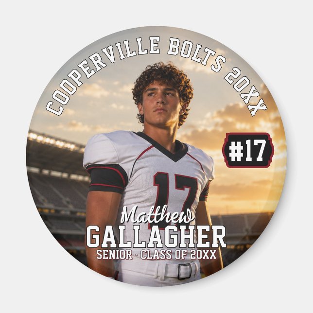 Imán Foto de fútbol personalizada (① Click Personalize
② Tap the Photo
③ Click Change Image)