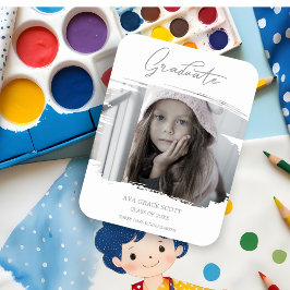 Imán Foto de graduación de caligrafía de corte de Bushs