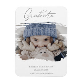 Imán Foto de graduación de caligrafía de corte de Bushs