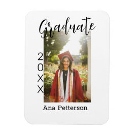 Imán Foto de graduado moderno clásico añadir nombre de 