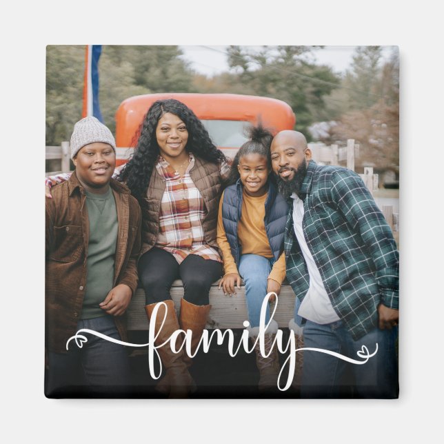 Imán Foto de guión de familia (Frente)