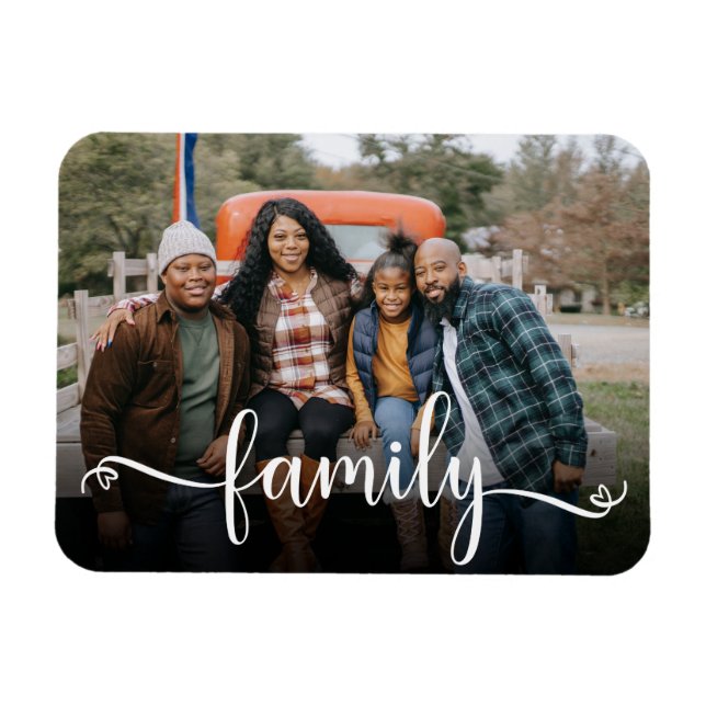 Imán Foto de guión de familia  (Horizontal)