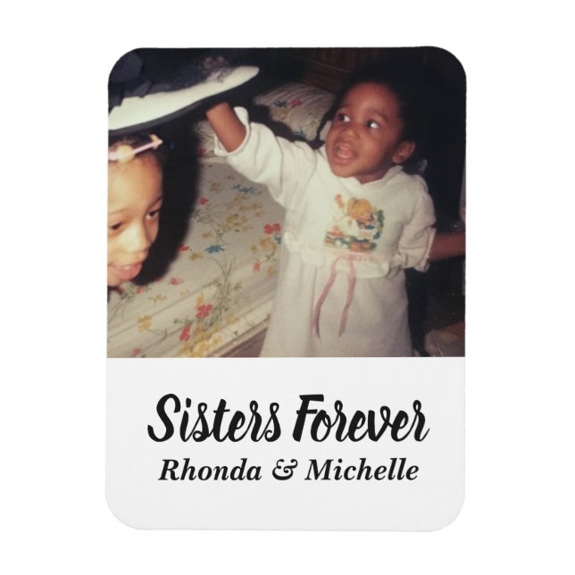 Imán Foto de hermanas cutáneas (Vertical)