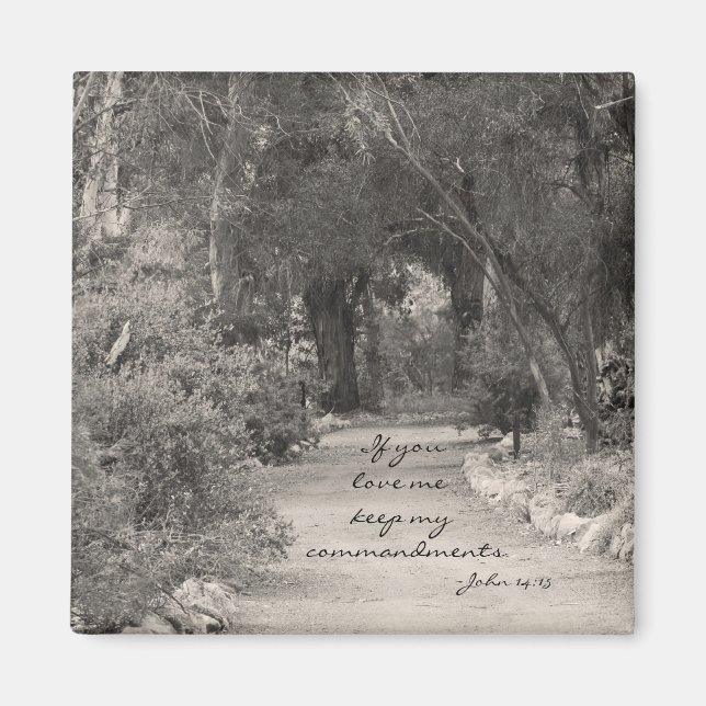 Imán Foto de John 14:15 path (Frente)