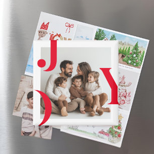 Imán Foto de JOY Navidades Festividad personalizada