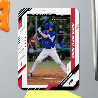Imán Foto de jugador de béisbol personalizada dinámica