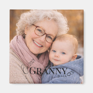 Imán Foto de la abuela o Grammy Año de establecimiento