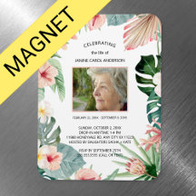 Foto de la celebración de la vida rosa floral trop