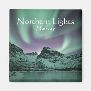Imán Foto de la naturaleza de las luces del norte
