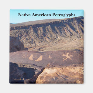 Imán Foto de los petroglifos del nativo americano
