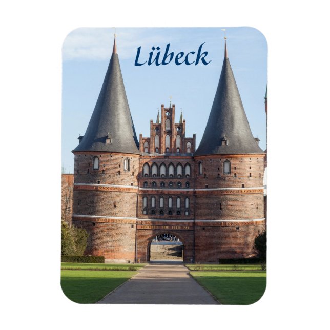 Imán Foto de Lübeck Holstentor Gate (Vertical)