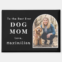Imán Foto de mascota personalizada Mejor mamá de perro 