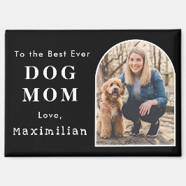 Imán Foto de mascota personalizada Mejor mamá de perro 