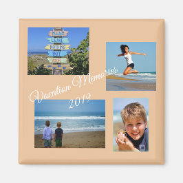 Imán Foto de memoria de vacaciones familiares