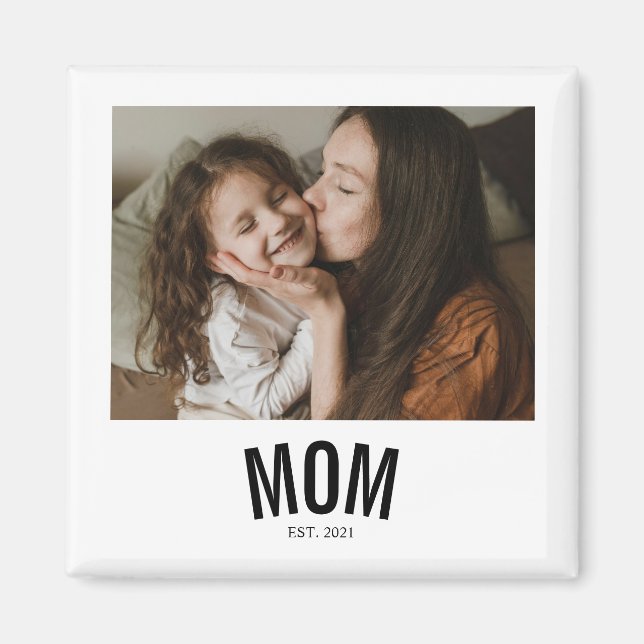 Imán Foto de Minimal Mom Established (Frente)