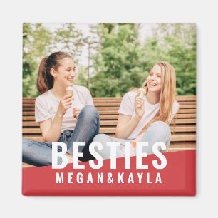 Imán Foto de Moda moderna de Besties For ever Best Frie
