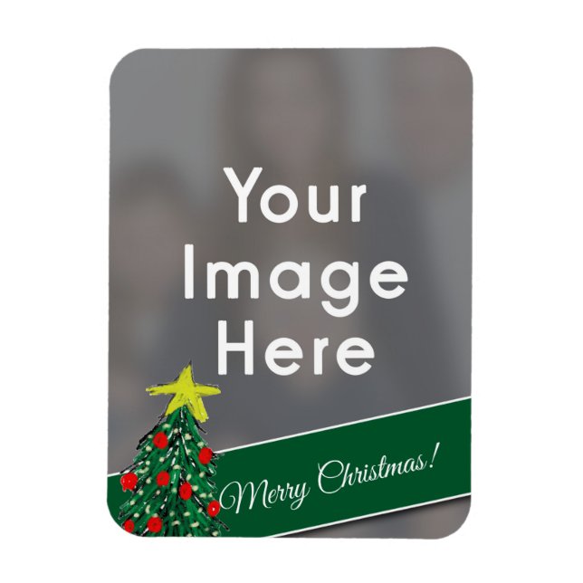 Imán Foto de Navidades personalizados (Vertical)