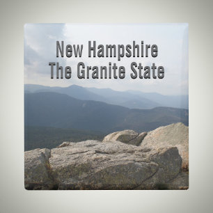 Imán Foto de New Hampshire Granite State Live Free or D